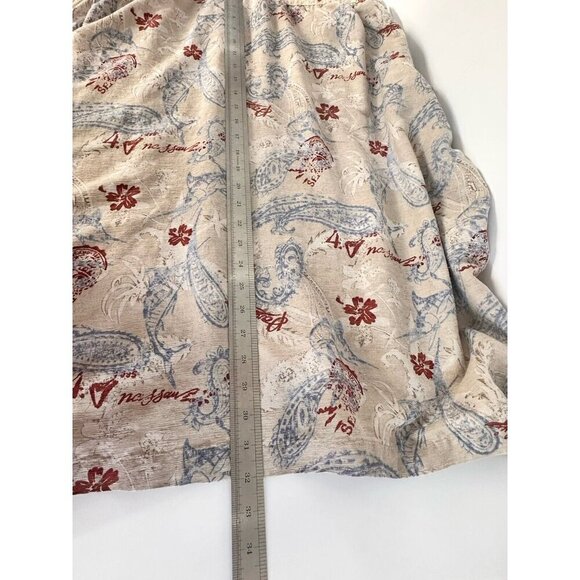 Caribbean Silk Blend Men's 3X Hibiscus Nassau Paisley Shirt Button Up S/Sleeve‎ - Picture 11 of 11